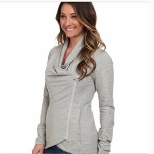 The North Face asymmetrical zip-up sweatshirt